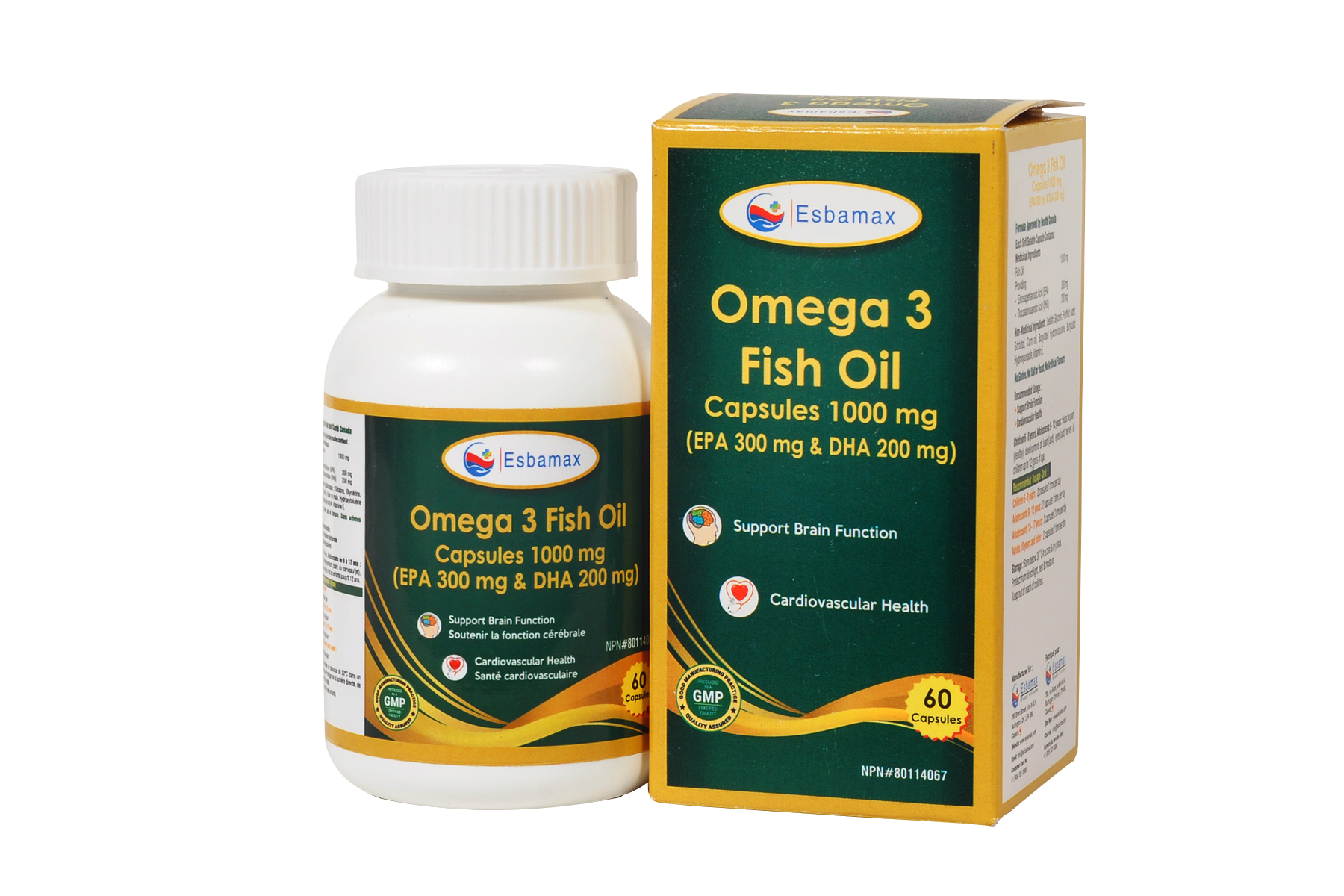 Omega 3 Fish Oil Cap. 1000 mg (EPA 300 mg & DHA 200 mg).............."FOR PRIVATE LABEL ONLY"